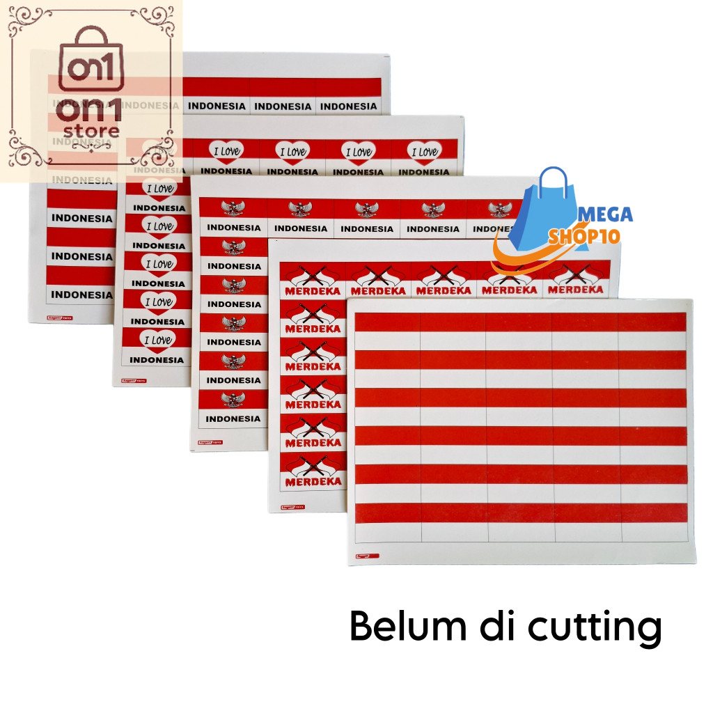 

Serba Agustus / (Isi 30Pcs) Stiker Pipi / Stiker Merah Putih / Stiker Bendera Tempelan Hut Ri 17 Agustus