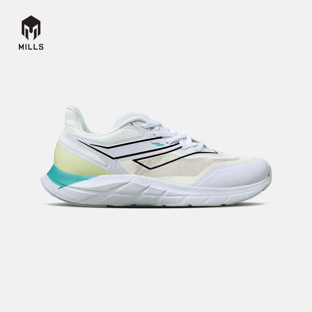 MILLS SEPATU LARI RUNNING SHOES TREXIMO SAGA M3 WHITE / LIME GREEN / TURQOUISE 9106104