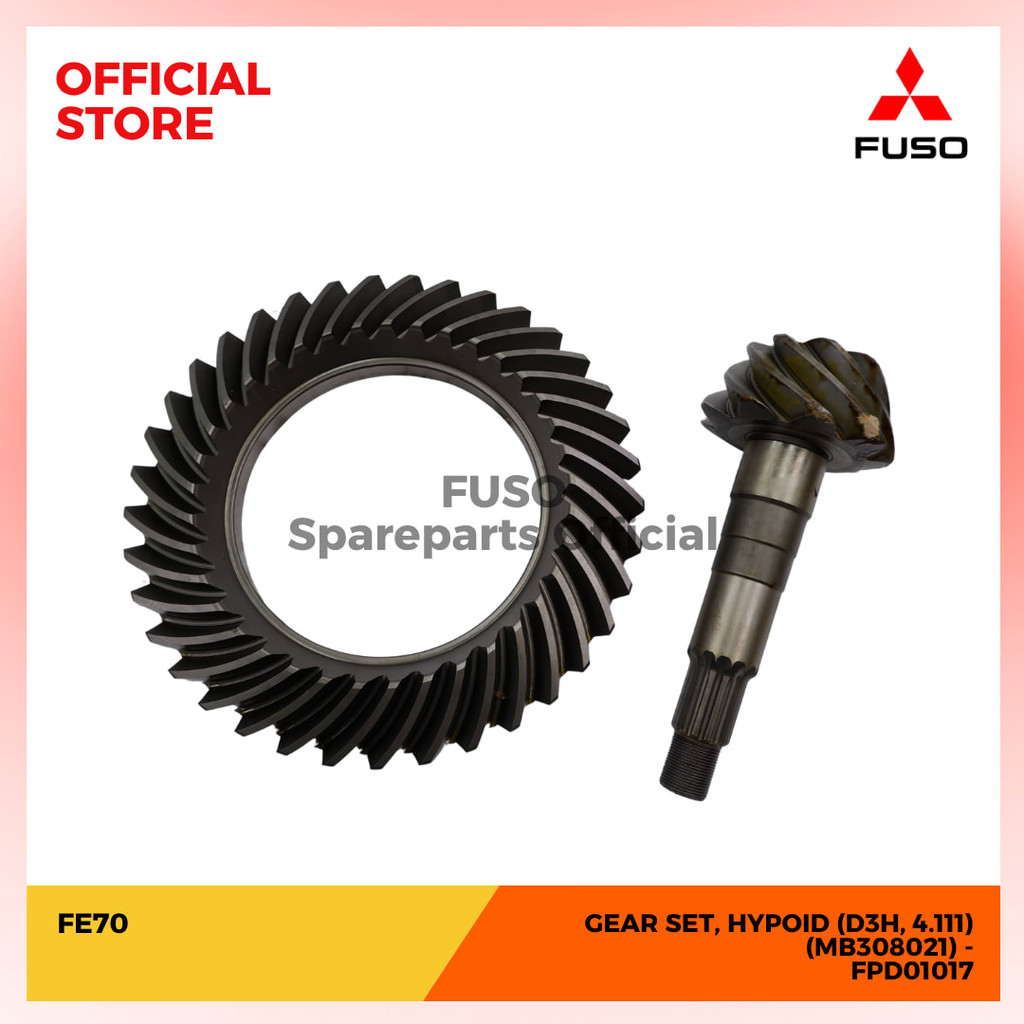 Fuso GEAR SET, HYPOID (D3H, 4.111) (MB308021) - FE70 [FPD01017] Mitsubishi Fuso