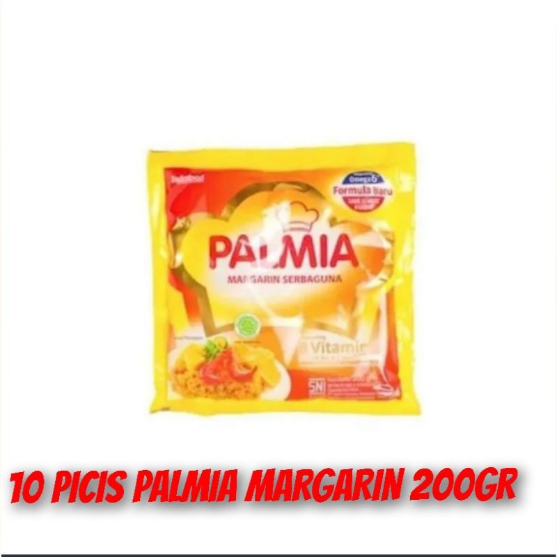 

Palmia margarin 200gr paket 10 picis