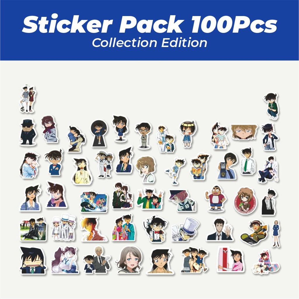 

Hot Stiker Anime Detective Conan V4 Lucu Anti Air Stikers Berperekat Waterproof Sticker Decal Buat Motor Helm Buku Journal Koper Casing HP Laptop Botol Minum