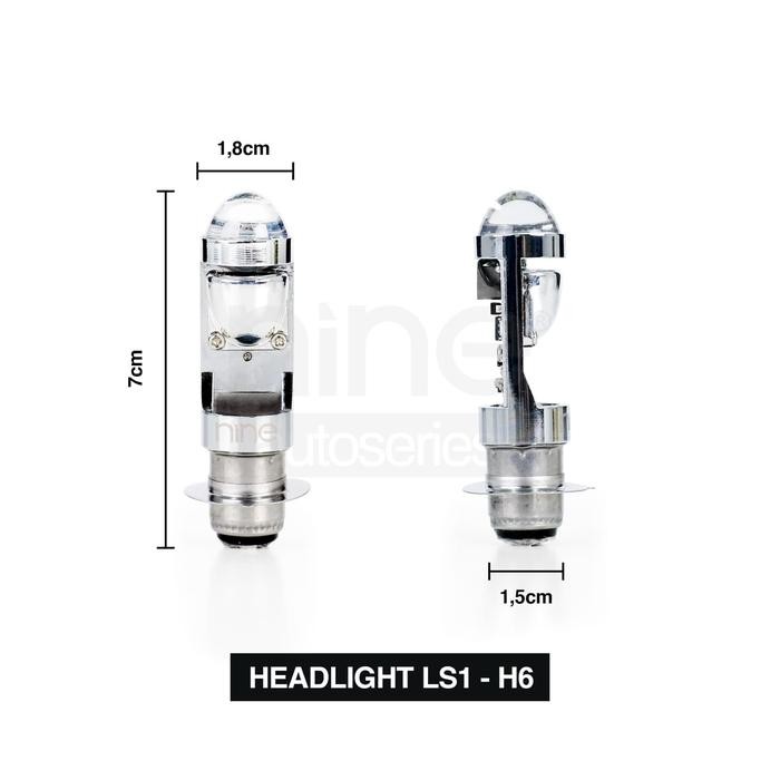 LUXIMOS LED H6 LS1 LAMPU LED MOTOR LASER M5 H6 BEBEK MATIC 2 WARNA BEAT VARIO MIO DLL