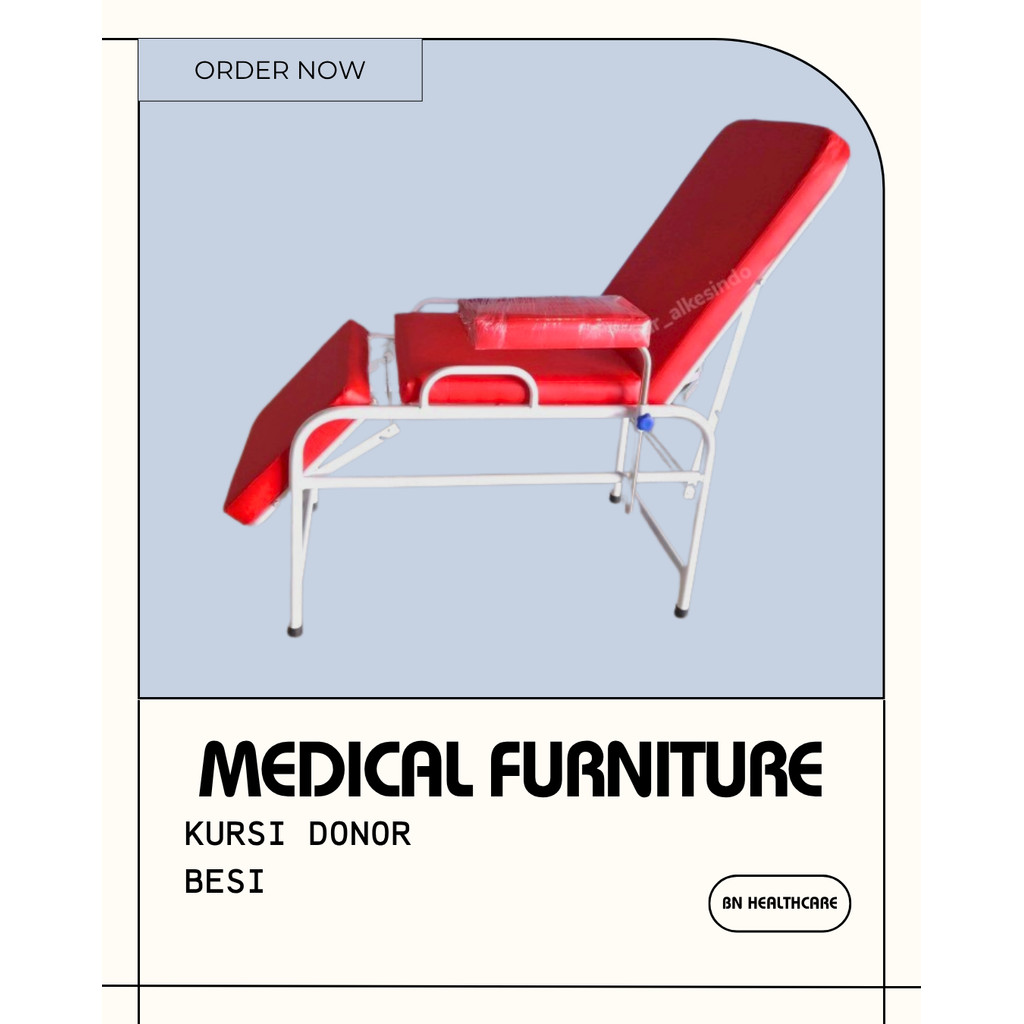 KURSI DONOR DARAH PASIEN || KURSI DONOR PMI BESI || KURSI DONOR STAINLESS - KD BESI