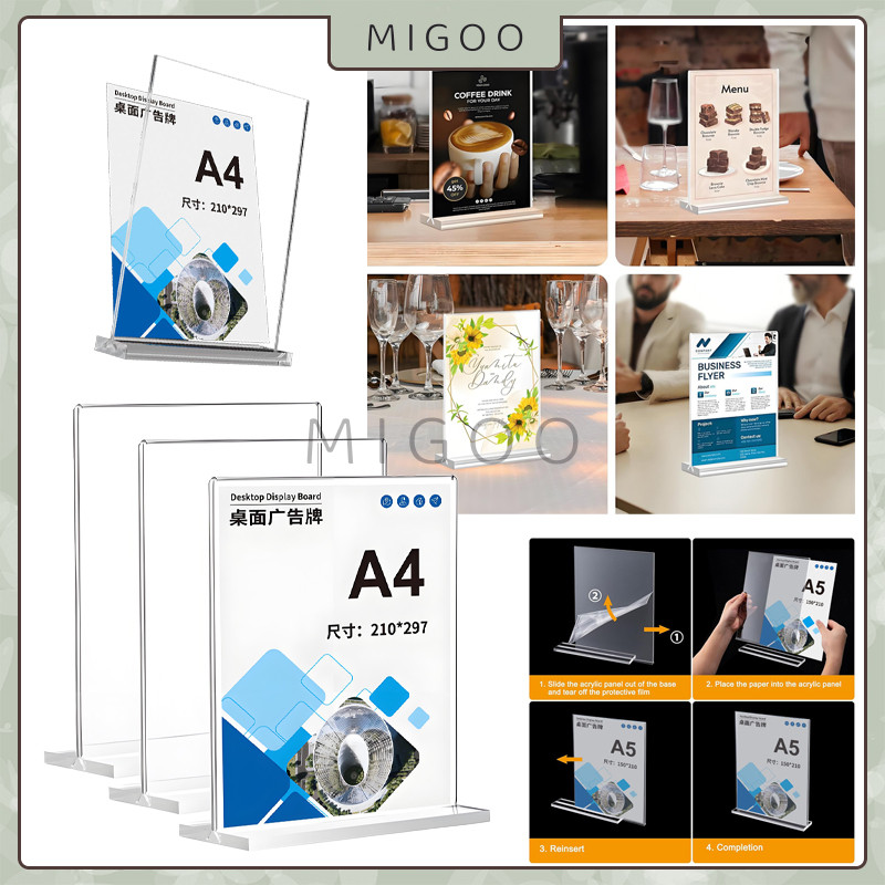 

Tempat Brosur Akrilik A4-A5-A6 / Tent Holder Akrilik/ Stand Akrilik