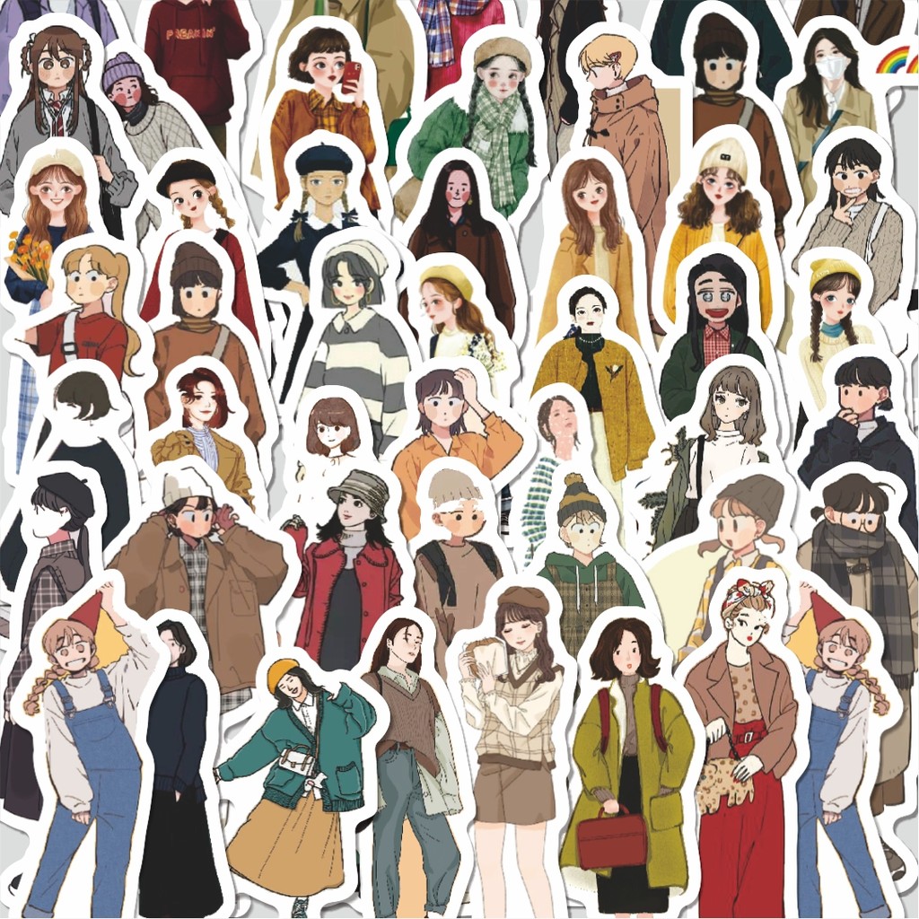 

Stiker Cutting Pack Stiker Modern Girls Series A [Gadis Modern] Isi 100Pcs Series Aesthetic Lucu Keren Untuk Koper Bahan Vynil