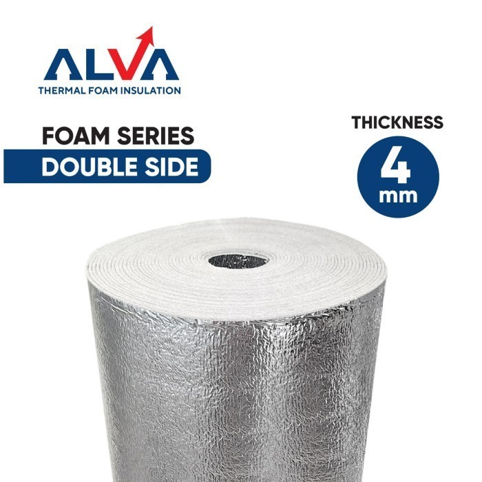 ALUMINIUM FOIL ATAP Foam Double Side 4mm
