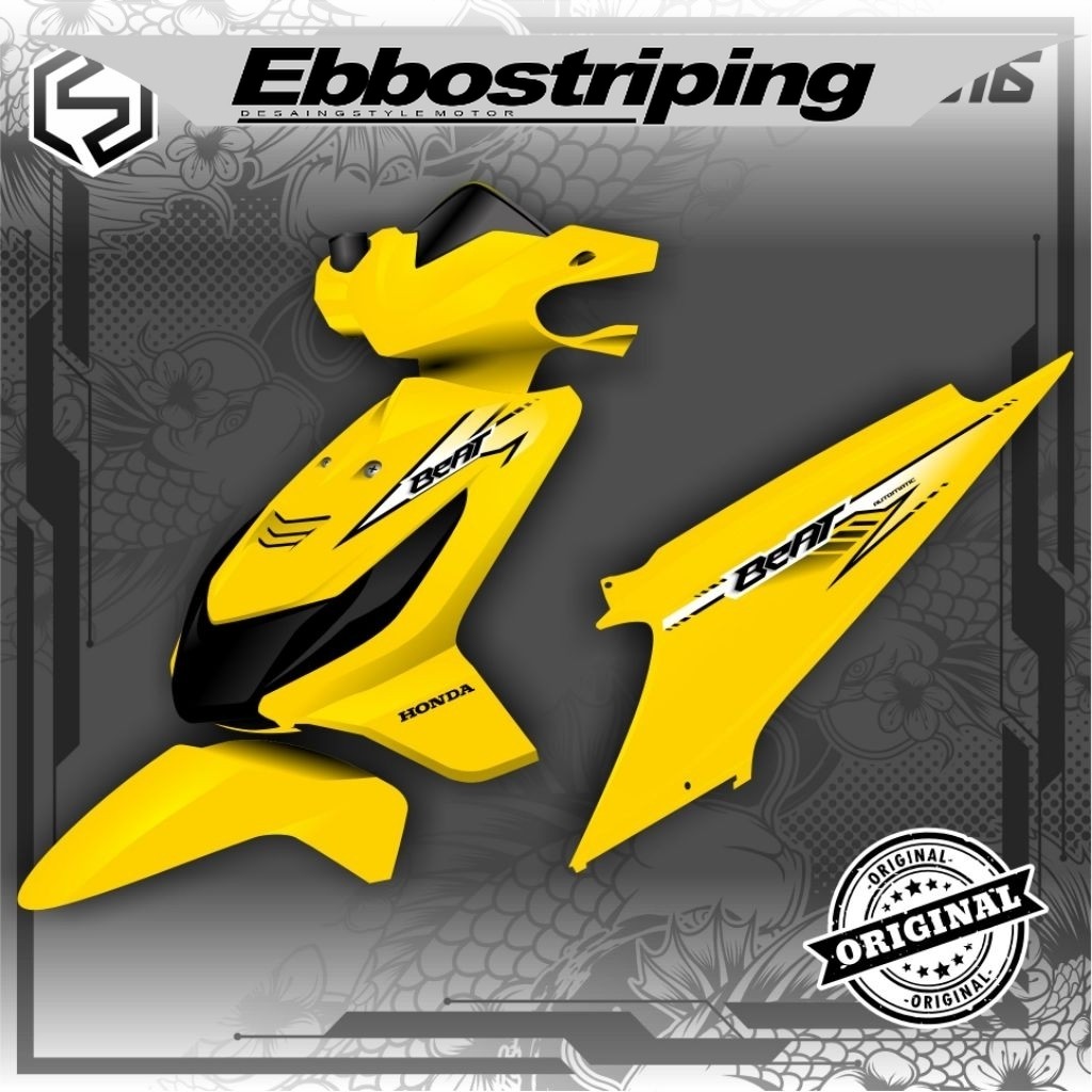 STRIPING MATIC BEAT KARBU VARIASI THAILAND STIKER MOTOR BEAT