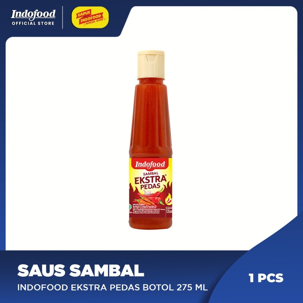

Sambal Indofood Ekstra Pedas Botol 135 ml