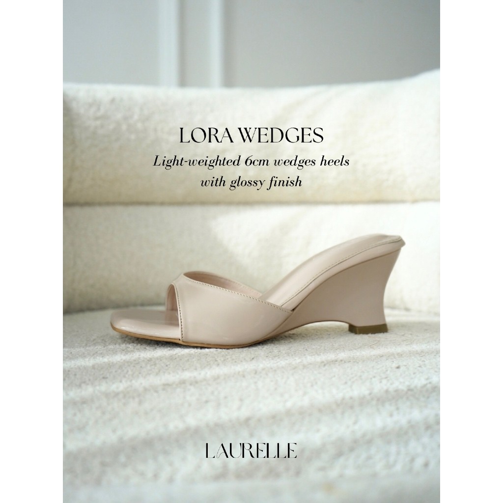 Laurelle - Lora Wedges | Sepatu Wedges Heels Wanita | Heels Wanita 6cm | Heels Pesta