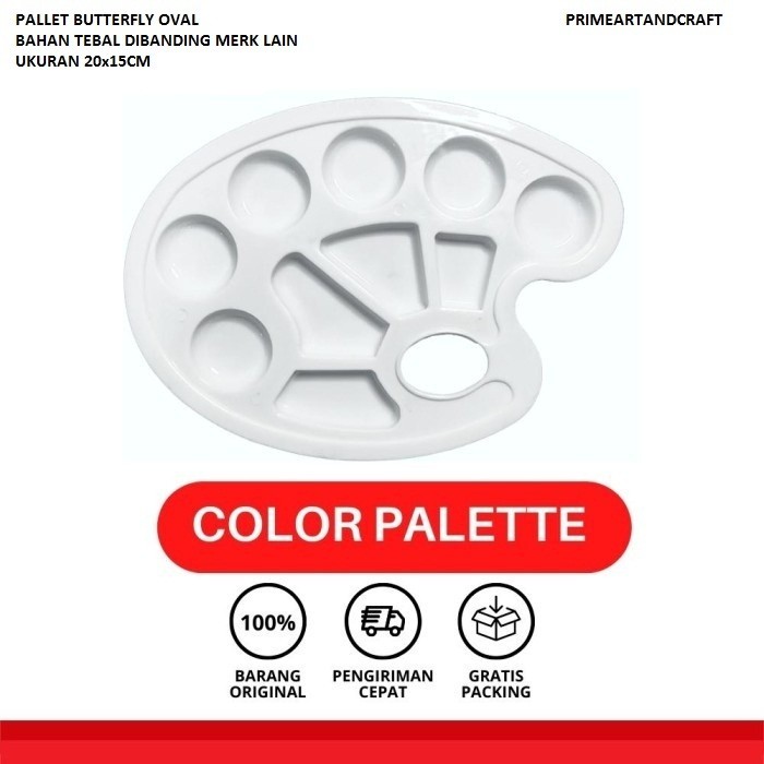 

Pallet/piring cat butterfly oval