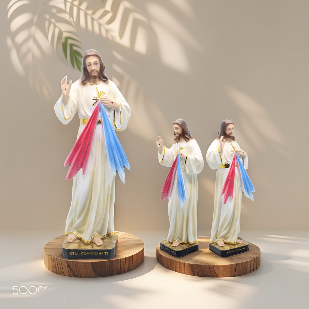 PATUNG TUHAN YESUS KERAHIMAN 30 CM / PATUNG TUHAN YESUS / PATUNG YESUS BESAR / PATUNG MARIA