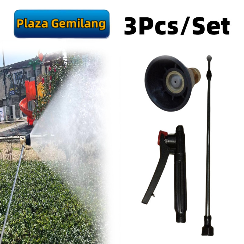 3PCS/SET Paket Lengkap Stik Sprayer Handel Stik Sprayer Elektrik +Nozzle Sprayer Selang +Stop Kran S