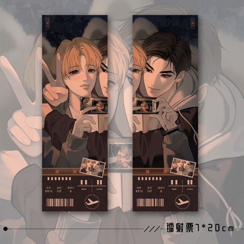 

6Pieces Cartoon Lucky Gift Bag Anime Collection Bag Keychain Laser badge LOMO Card Postcard Laser Card