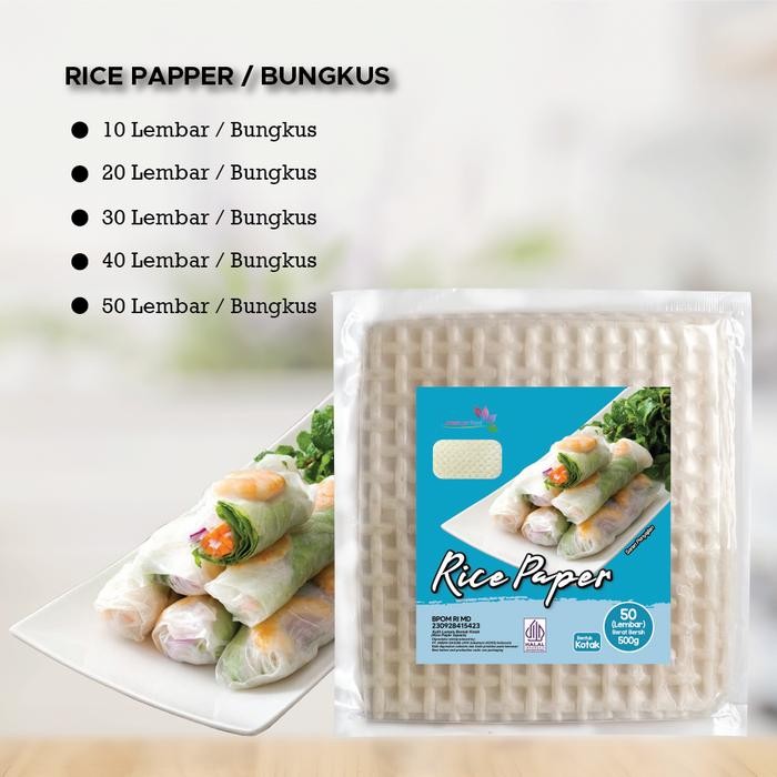 

Hot Produk [BELI 3 GRATIS 1] Rice Paper / Kulit Lumpia Vietnam BANH TRANG 500g - KOTAK Terbaik dan Terlaris