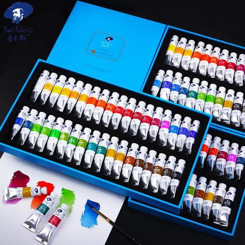 

Paul Rubens 5ml 18/24/36 Colors Watercolor Paints Tube Set Water Color Paint Pigment for Beginner Drawing Art Supplies