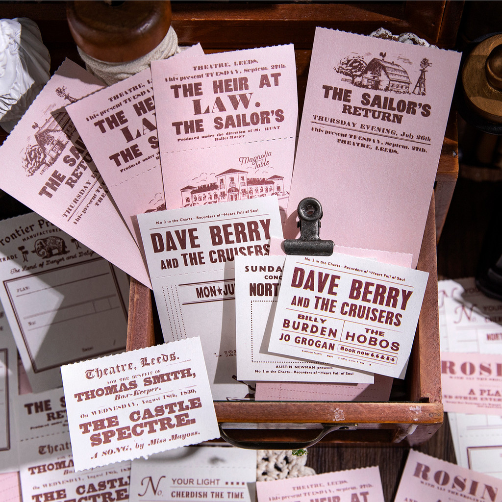 

30pcs/lot Memo Pads Material Paper Lilith's Diary Junk Journal Scrapbooking Cards Retro Background Decoration Paper