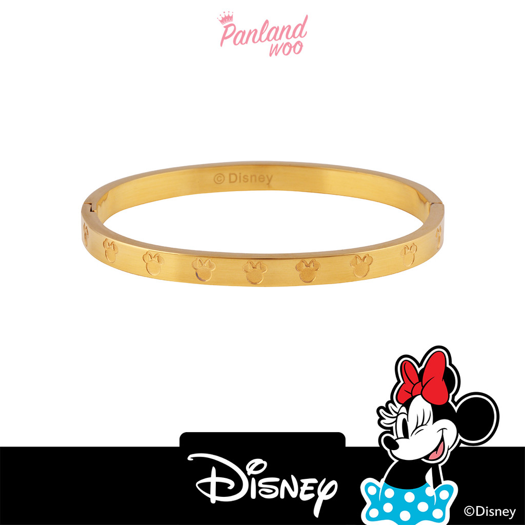 Panlandwoo - Mickey & Minnie Mouse Collection - Gelang Bangle Titanium Wanita Lucerne
