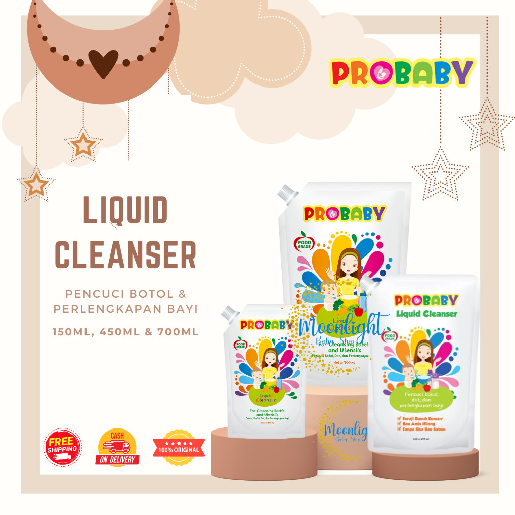 PROBABY Liquid Cleanser Sabun Cuci Botol Bayi Anak 750ml / 450ml / 150ml