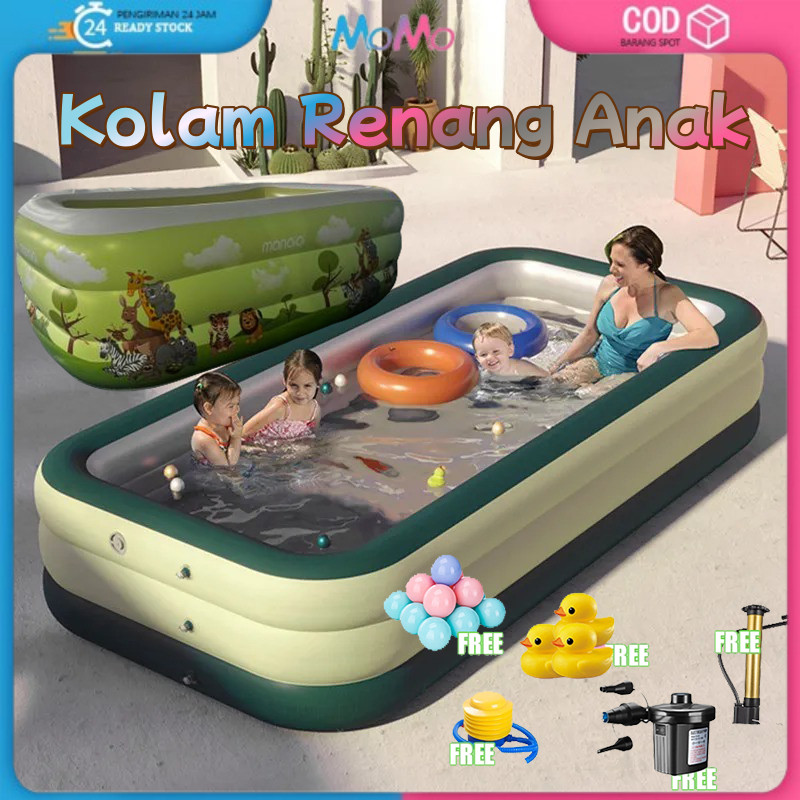 MER.SHOP Kolam Renang Anak jumbo/kolam renang anak tiga cincin/Kolam Renang Intex Jumbo/Cat Kolam Re