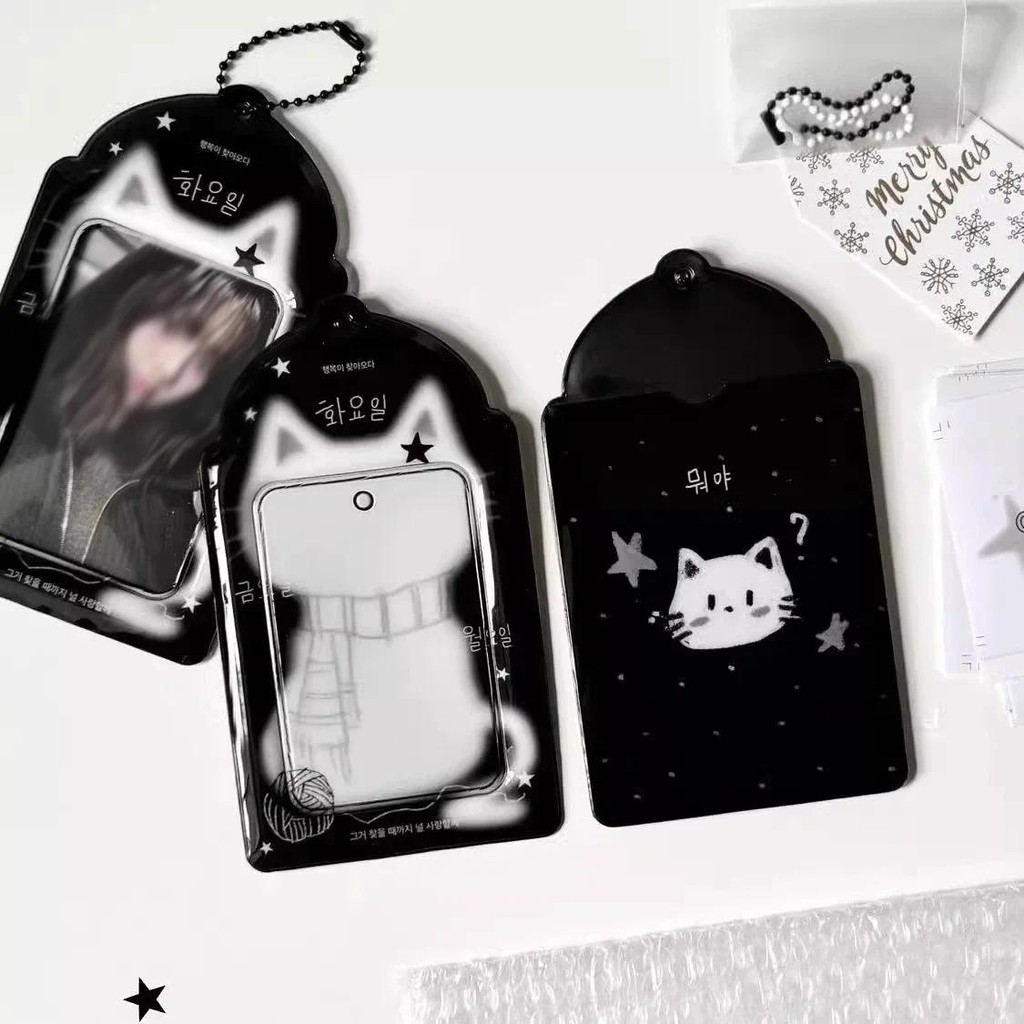 

Kpop Photocard Holder, 3 Inch Cute PVC Photo Card Holder