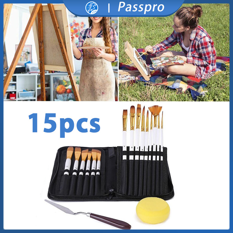 

18in1 Kuas Cat Air Set Kuas Melukis Kuas Set Lukis Kuas Gambar 1 Set Kuas Cat Minyak