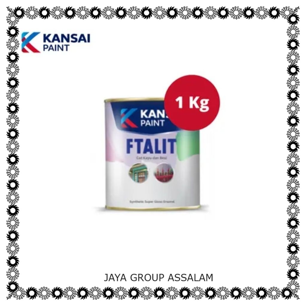 

Cat minyak Ftalit kansai paint 1kg bright orange 600