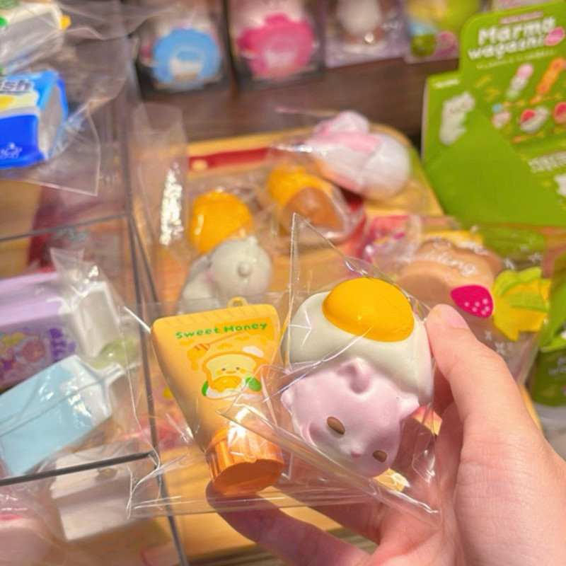 GUNAD Preloved & New Squishy iBloom Wagashi Crepe Mousse Eggs Shortcake Toast Sharebread WanPanCake