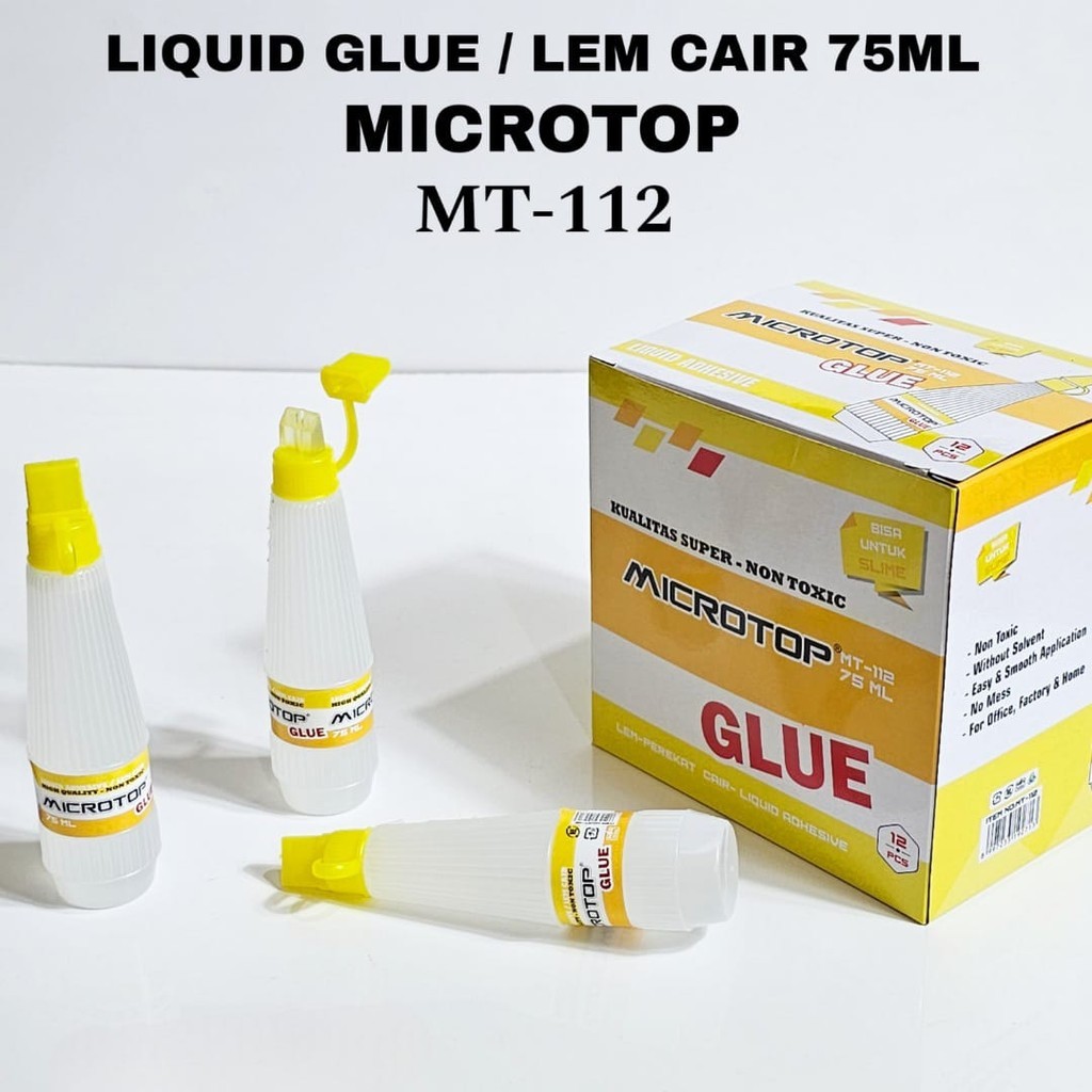 

GG Lem Cair MICROTOP MT-112/75ml/Glue/Perekat Cair