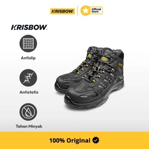 Krisbow sepatu safety Pria Nemesis-Hitam
