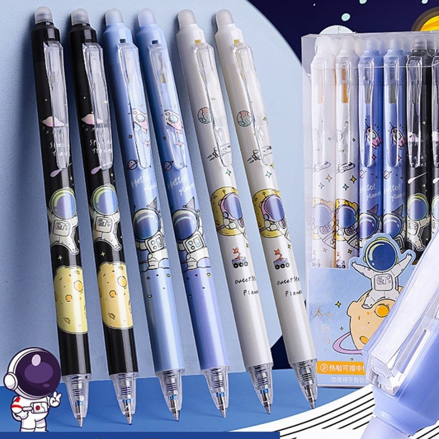 

(⸝> ̫ <⸝) Pena Gel Karakter Astronot Dapat Dihapus Pulpen Gel Karakter 0.5mm