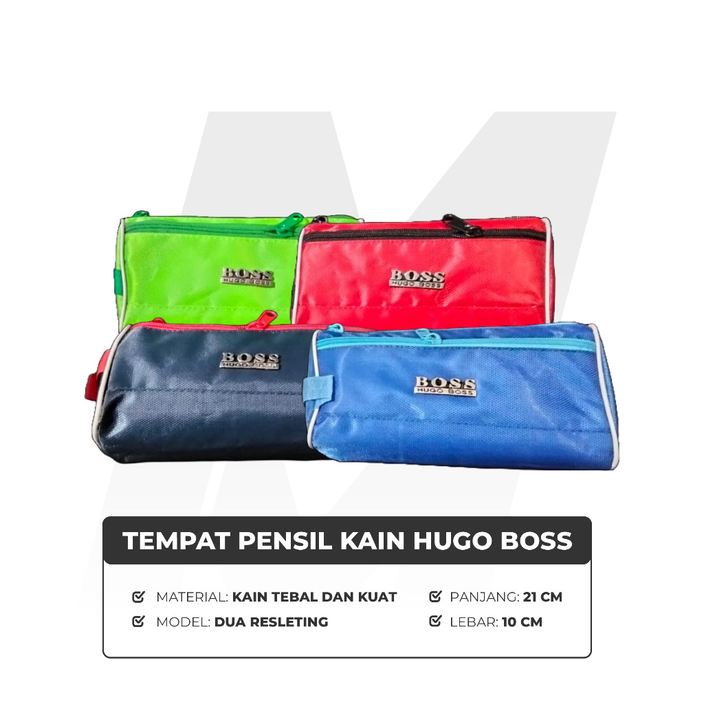 

Tempat Pensil Kain HUGO BOSS | Kotak/Pencil Case Resleting