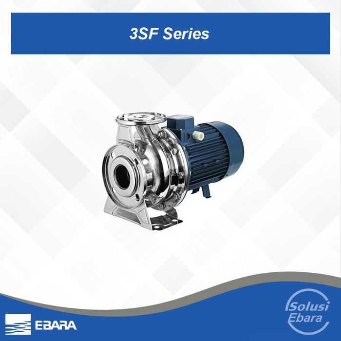 EBARA 3SF 50-125/3.0 KW 380V/3PH - Centrifugal Stainless Steel Pump