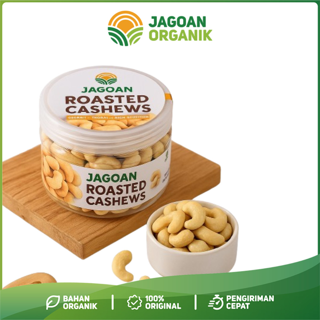 

Kacang Mede Premium Panggang Organik Utuh Renyah Oven Roasted Cashew Nut Organic Matang Mente Mete