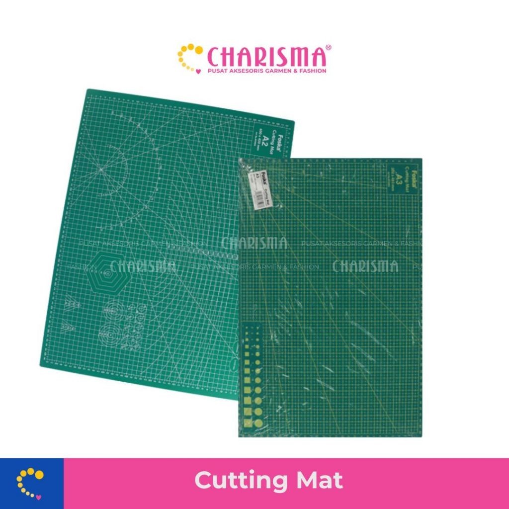 

Charisma Cutting Mat Alas Potong - Foska Cutting Mat / Pad Board Double Sided DIY Tool Cutting (A2 & A3)
