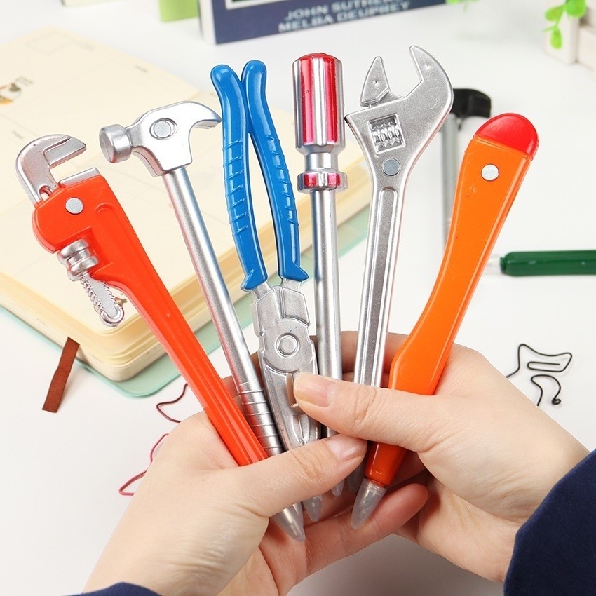 

Simulation Hardware Tools Vise Hand Knife Hammer Creative Stationery Ballpoint Pens Pen Office School Supplies Ball Point Pen