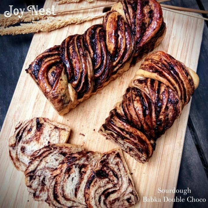 

Joy Nest Sourdough 1 pcs Roti Babka Choco - ragi alami gandum bread