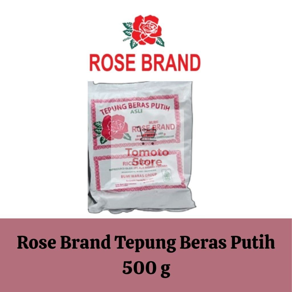 

✨ TOMOTOSTORE ✨ ROSE BRAND (Ekonomis) Tepung Beras 500 Gram / 500 gr