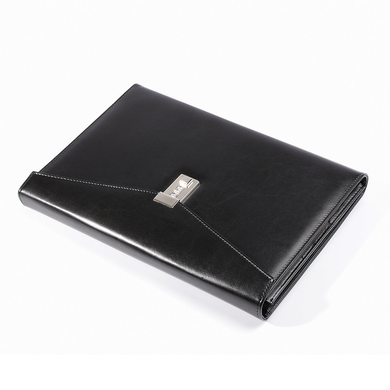 

A4 Organizer Folder Document Bag with Lock Desk File Cabinet Box Office Padfolio Briefcase Stationery Storage Case Accessories