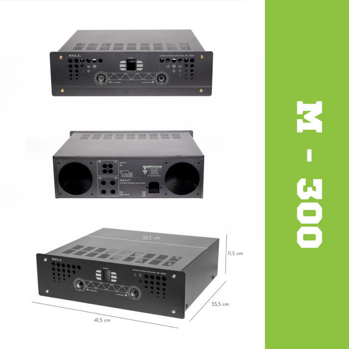 Box Power Amplifier M-300 M 300 BELL Casing Kosongan 10A 10 A