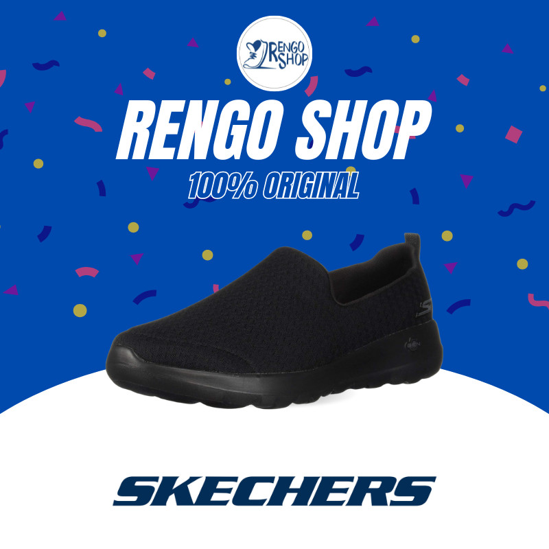 [Ori] Sepatu Slip On Wanita Skechers Go Walk Joy 15635/BBK