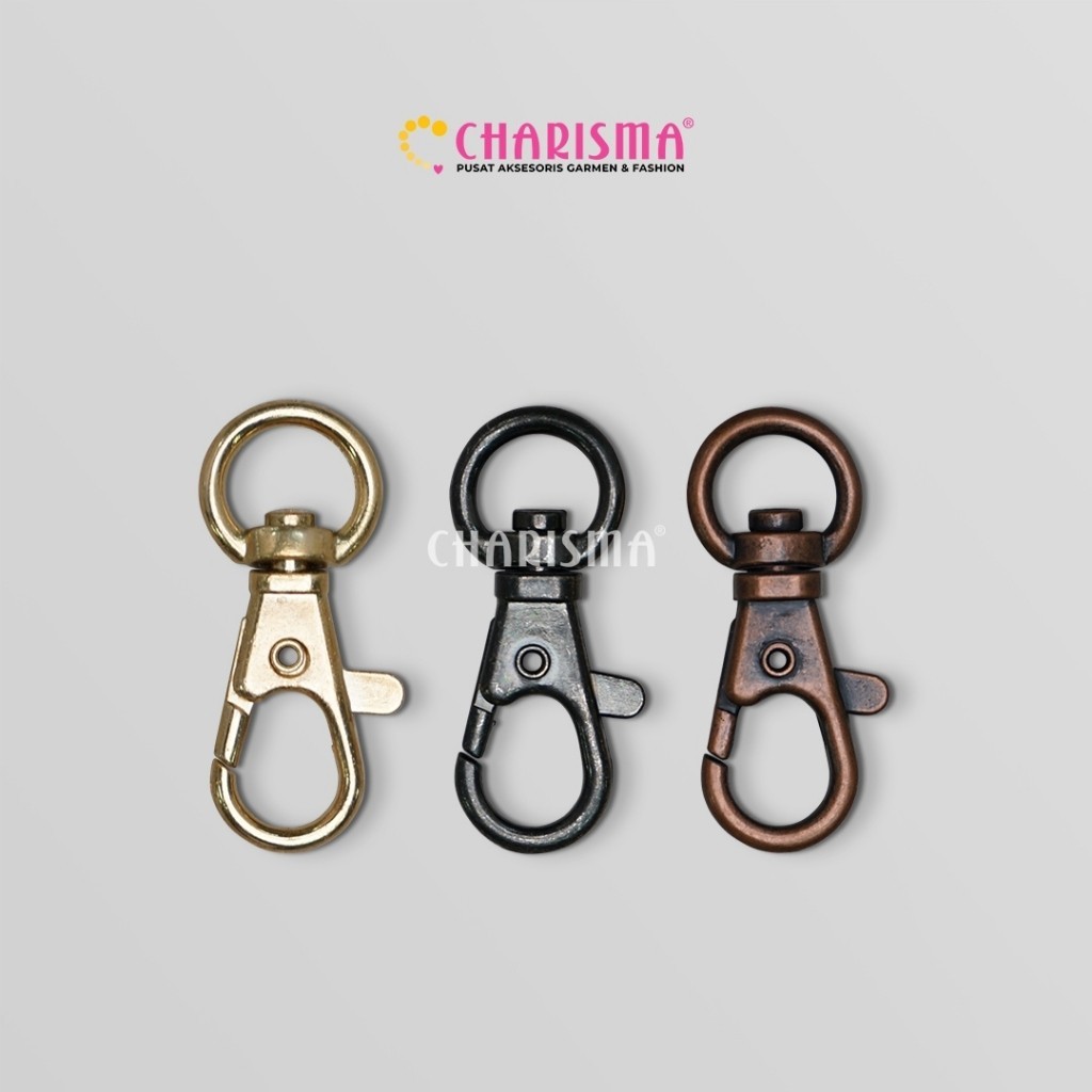 Charisma Besi Kaitan Tas - Cantolan Tas Besi / Aksesoris Tas / Pengait Besi Tas / Harga Per Pcs