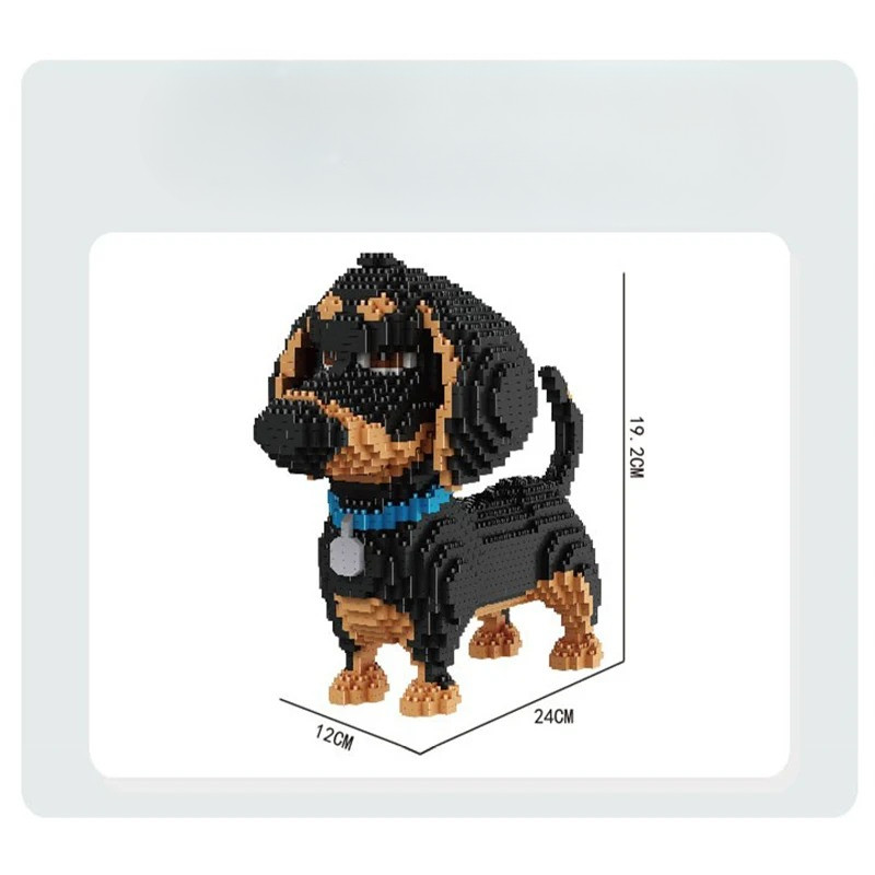 

Balody 16014 Mini Cute Pet Animal Sausage Dog Beagle Buddy Diamond Building Blocks Bricks Educational Toys Cartoon Model Gifts