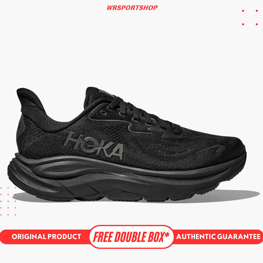 Hoka Clifton 10 Men's Running Shoes - Black / Black