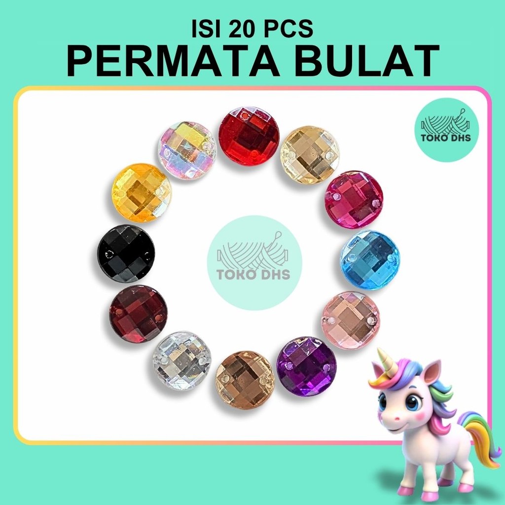 BULAT - Permata Kristal Resin Diamond Aklirik Payet Manik