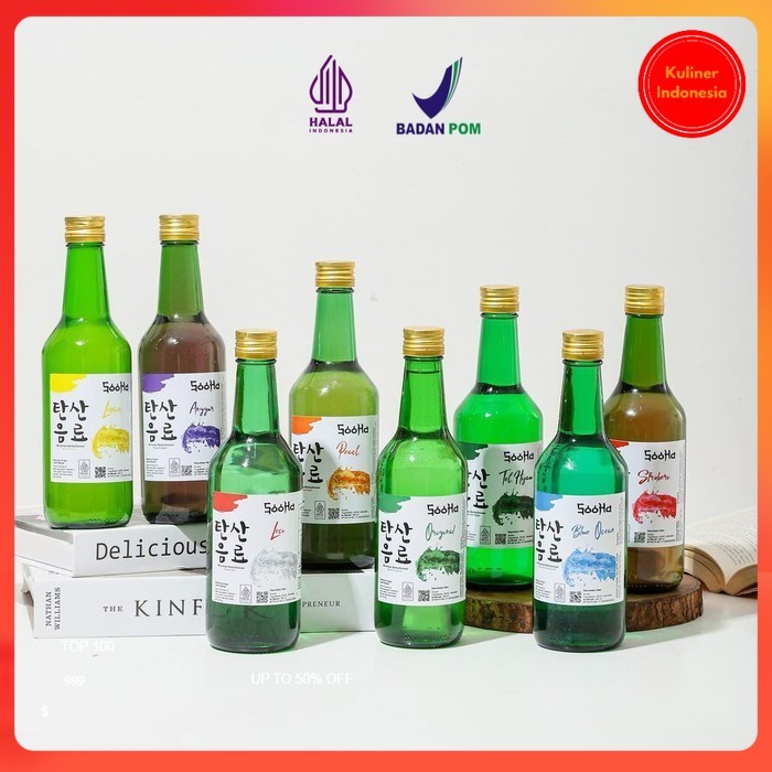 

Soju Halal Non Alkohol Sooha Minuman Korea Sparkling Water Barkarbonasi