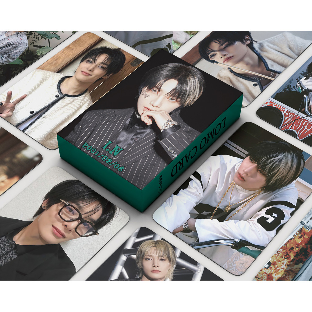

55Pcs/Set Kpop New Album (HOP) Photocard I.N Postcard Star Card Album Card Fan Collection Lomo Cards