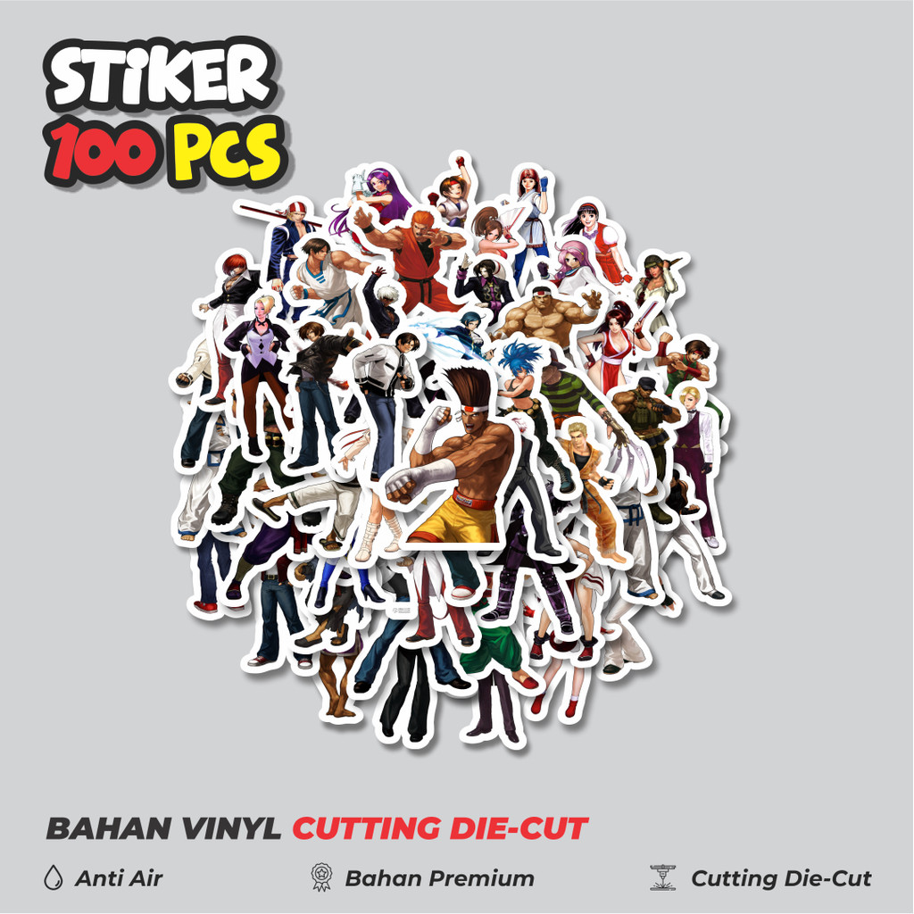 

Terbaru! 50 pcs Stiker Game Series King Of Fighter Character Mix 5 Dekorasi Lucu Kreatif untuk Notebook, Skateboard, HP