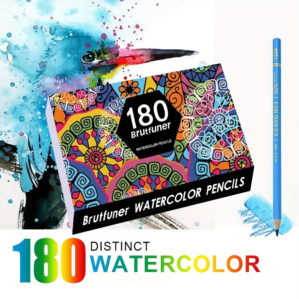 

Watercolor Pencils 48/72/120/180 Professional Water Color Pencils Set Colored Pencils for Adult Coloring Book Blending Sketching