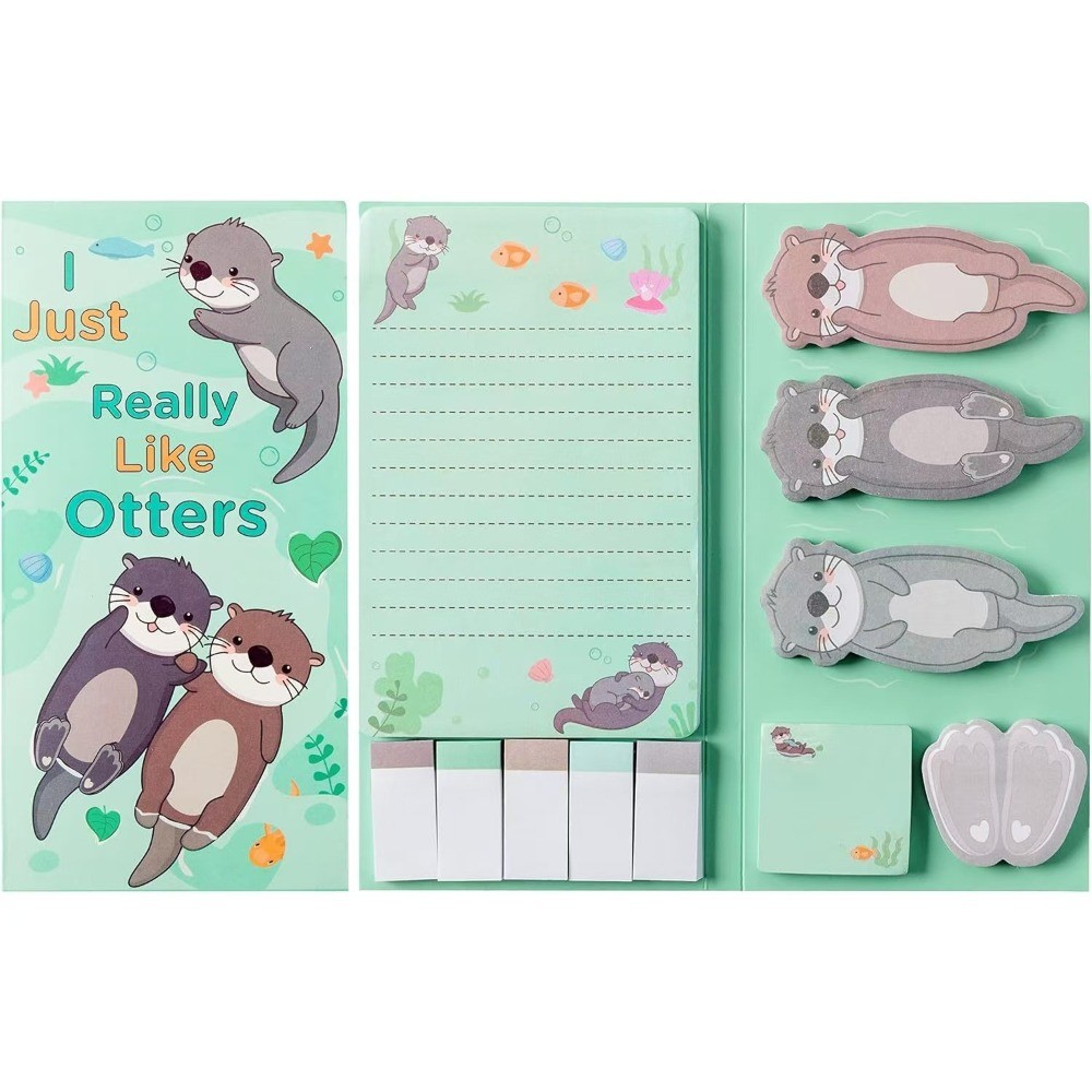 

800 Sheets Gift Cartoon Capybara Sticky Notes Self-adhesive Stationery Index Tabs To Do List School Supplies Planner Sticker