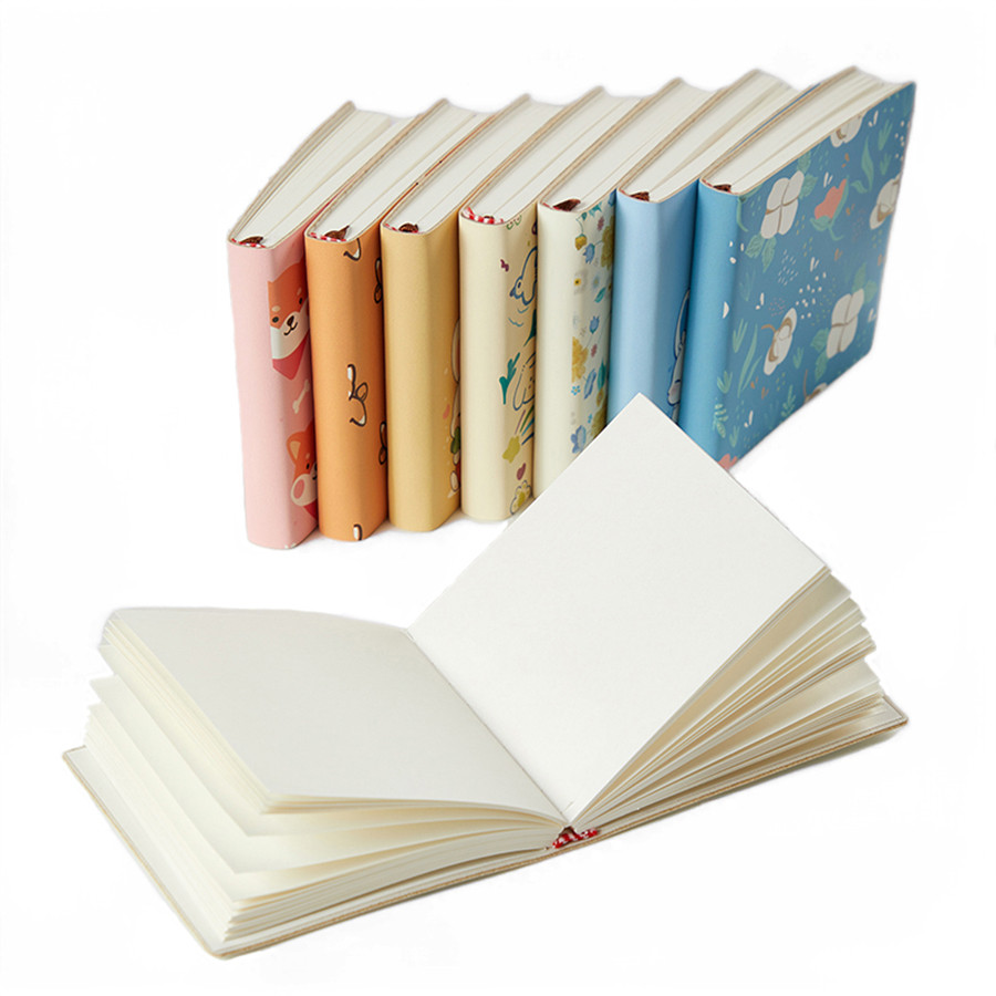 

1pc Compact Soft Faux Leather Blank Notebook-Mini Cute Portable Pocket-Sized Journal For Office,Meetings,Sketching,Collect stamp